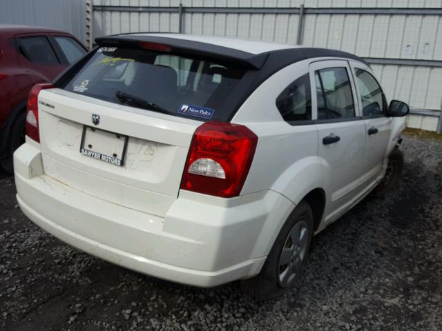 1B3HB28B58D696200 - 2008 DODGE CALIBER WHITE photo 4