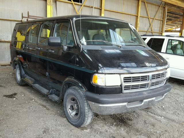 2B6HB21ZXVK569857 - 1997 DODGE RAM VAN B2 BLACK photo 1