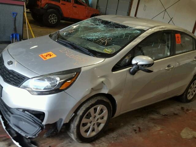 KNADM4A33D6130117 - 2013 KIA RIO LX Արծաթագույն լուսանկար 9