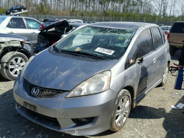 JHMGE88469C000701 - 2009 HONDA FIT SPORT GRAY photo 2