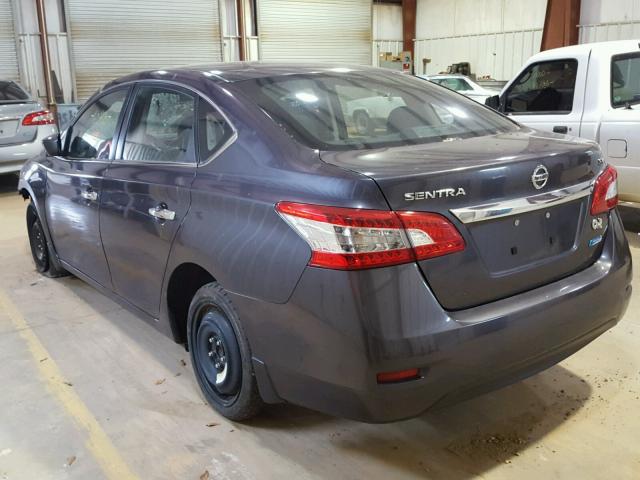 3N1AB7AP8EL674008 - 2014 NISSAN SENTRA S CHARCOAL photo 3