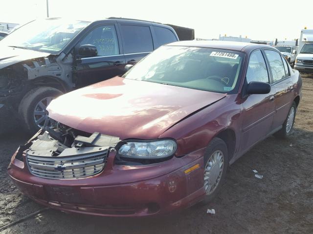 1G1ND52J43M550627 - 2003 CHEVROLET MALIBU BURGUNDY photo 2