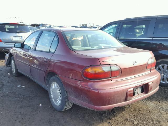 1G1ND52J43M550627 - 2003 CHEVROLET MALIBU BURGUNDY photo 3