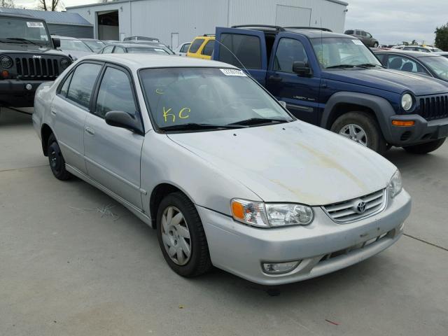 1NXBR12EX1Z498632 - 2001 TOYOTA COROLLA CE SILVER photo 1