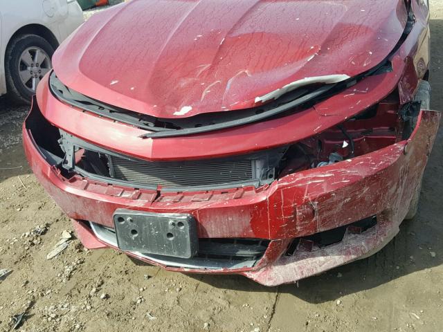 2G1125S37F9174450 - 2015 CHEVROLET IMPALA LT RED photo 9