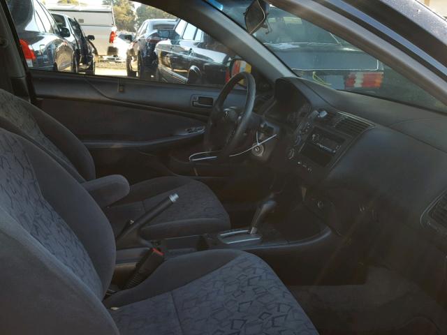 1HGEM22952L026632 - 2002 HONDA CIVIC EX შავი ფოტო 5