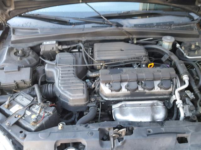 1HGEM22952L026632 - 2002 HONDA CIVIC EX შავი ფოტო 7