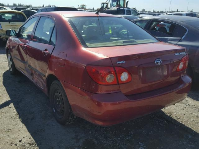 1NXBR32E05Z483395 - 2005 TOYOTA COROLLA CE RED photo 3