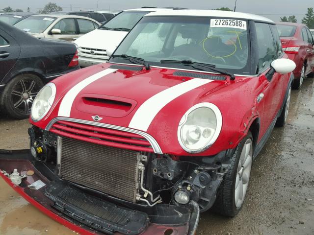 WMWRE33493TD70875 - 2003 MINI COOPER S RED photo 2