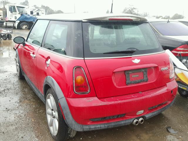 WMWRE33493TD70875 - 2003 MINI COOPER S RED photo 3