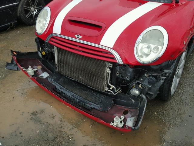 WMWRE33493TD70875 - 2003 MINI COOPER S RED photo 9