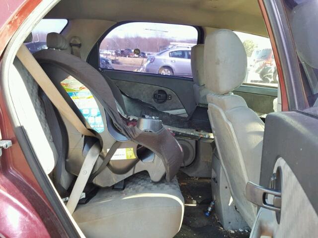 2CNDL13F976063836 - 2007 CHEVROLET EQUINOX LS BURGUNDY photo 6