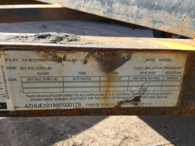 4ZHUF10188P000179 - 2008 INTERNATIONAL ALL MODELS Қара фото 10