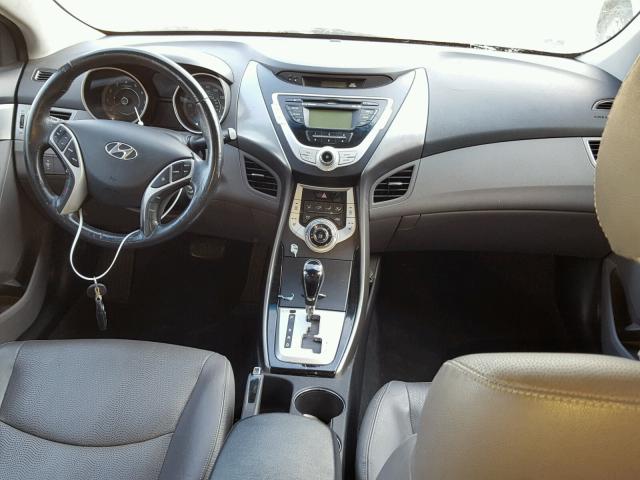 KMHDH4AE8CU253572 - 2012 HYUNDAI ELANTRA GL SILVER photo 9