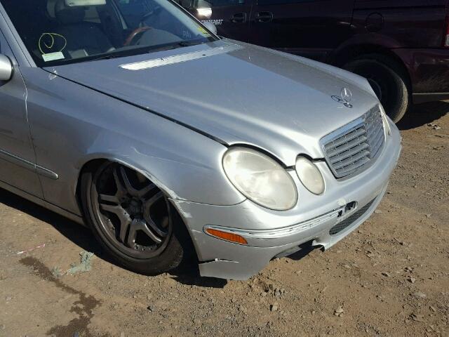 WDBUF65J43A259642 - 2003 MERCEDES-BENZ E 320 SILVER photo 9