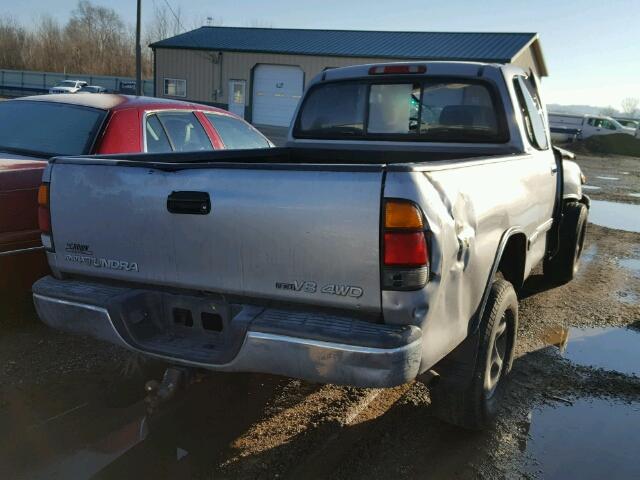 5TBBT44162S265735 - 2002 TOYOTA TUNDRA ACC SILVER photo 4