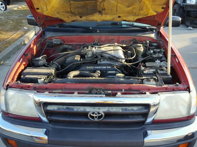 4TAWN72NXXZ440998 - 1999 TOYOTA TACOMA XTR MAROON photo 7