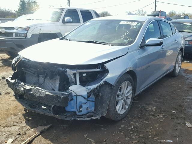 1G1ZD5ST9JF133797 - 2018 CHEVROLET MALIBU LT BLUE photo 2