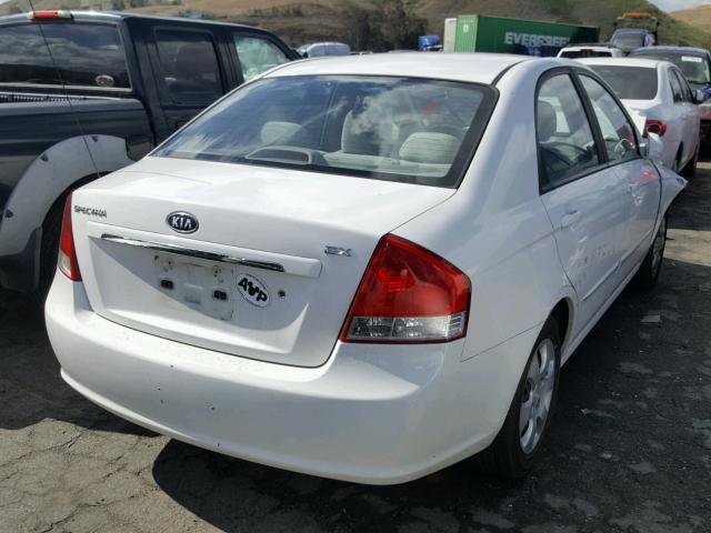 KNAFE122975486172 - 2007 KIA SPECTRA EX WHITE photo 4