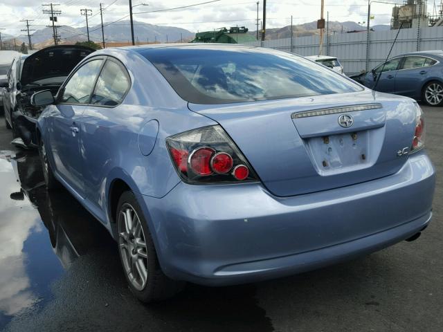 JTKDE167880266951 - 2008 TOYOTA SCION TC BLUE photo 3