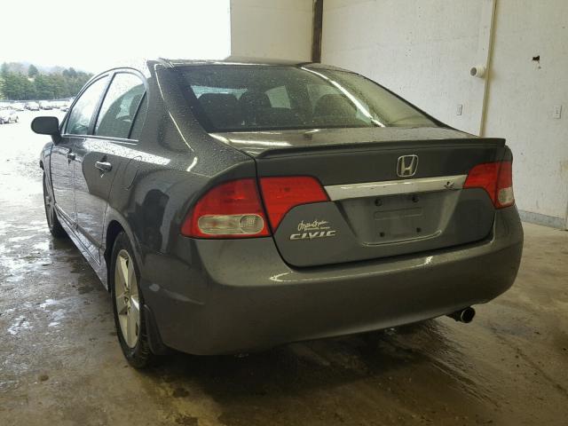 19XFA1F68BE009919 - 2011 HONDA CIVIC LX-S GRAY photo 3