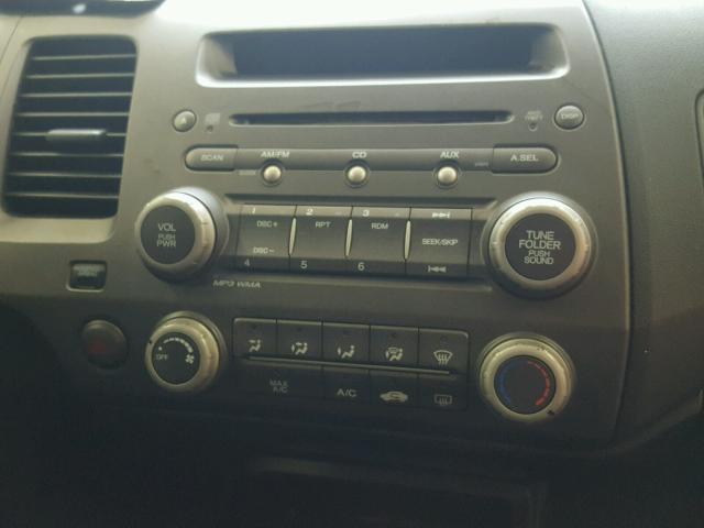 19XFA1F68BE009919 - 2011 HONDA CIVIC LX-S Сұр фото 9