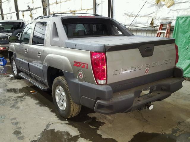 3GNEK13T03G187601 - 2003 CHEVROLET AVALANCHE TAN photo 3