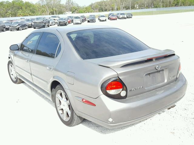 JN1DA31A42T316609 - 2002 NISSAN MAXIMA GLE GRAY photo 3