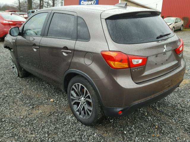 JA4AR3AU9HZ054511 - 2017 MITSUBISHI OUTLANDER GRAY photo 3