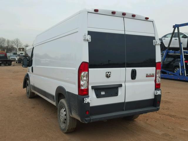 3C6TRVDG8HE546904 - 2017 RAM PROMASTER WHITE photo 3