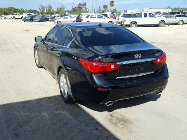 JN1BV7AP2FM345663 - 2015 INFINITI Q50 BASE BLACK photo 3