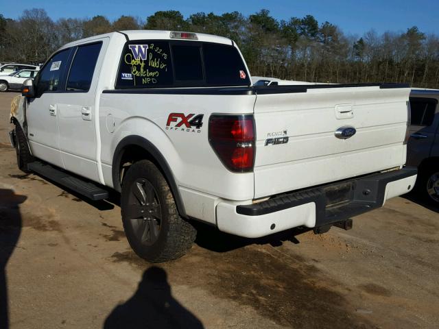 1FTFW1ET8EFA10071 - 2014 FORD F150 SUPER WHITE photo 3