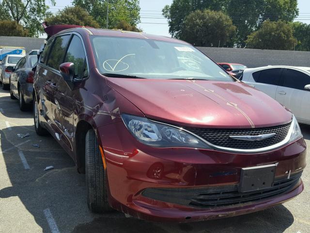 2C4RC1CG8HR560749 - 2017 CHRYSLER PACIFICA L RED photo 1