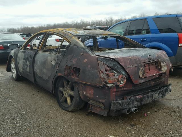 1N4BA41E85C850395 - 2005 NISSAN MAXIMA SE BURN photo 3