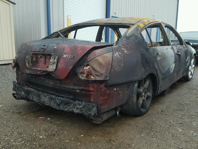 1N4BA41E85C850395 - 2005 NISSAN MAXIMA SE BURN photo 4