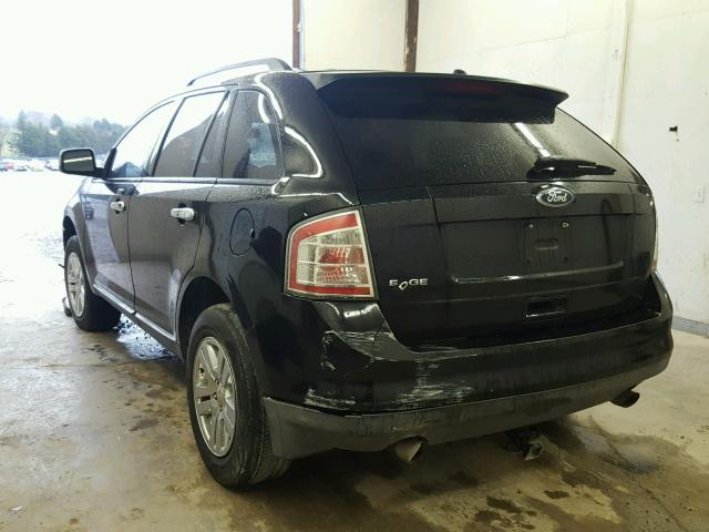 2FMDK36C78BA44131 - 2008 FORD EDGE SE BLACK photo 3