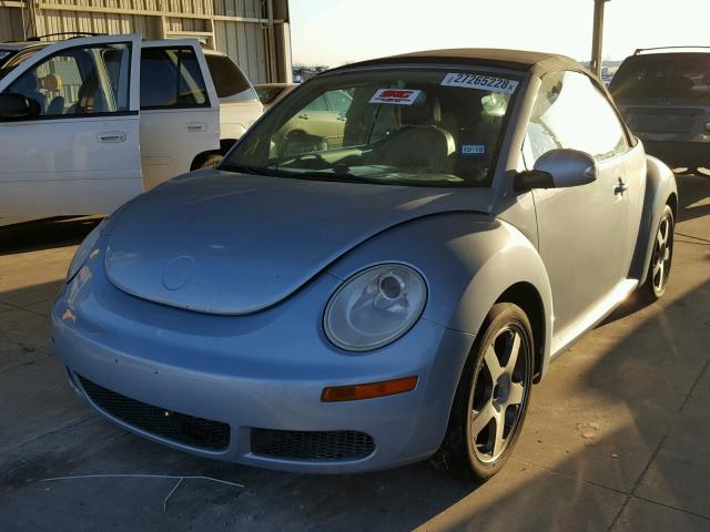 3VWRF31YX9M408184 - 2009 VOLKSWAGEN NEW BEETLE BLUE photo 2