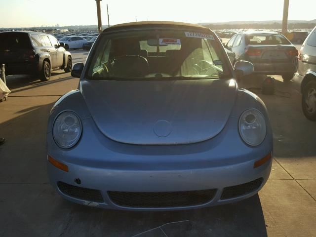 3VWRF31YX9M408184 - 2009 VOLKSWAGEN NEW BEETLE 蓝色 照片 9