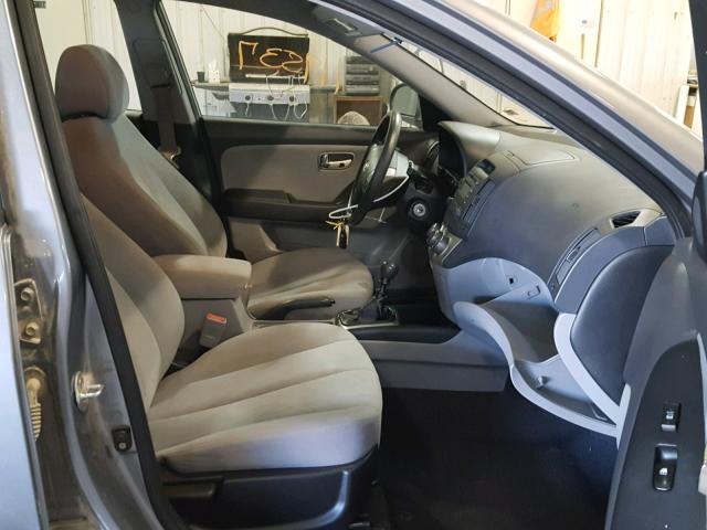 KMHDU4AD6AU144494 - 2010 HYUNDAI ELANTRA BL GRAY photo 5