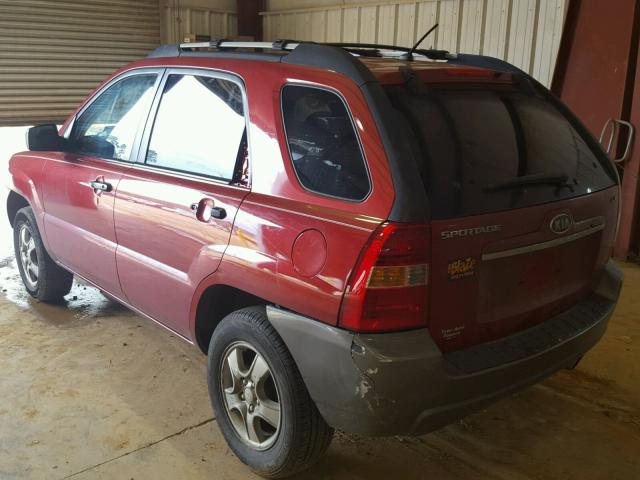 KNDJF724577449557 - 2007 KIA SPORTAGE L RED photo 3