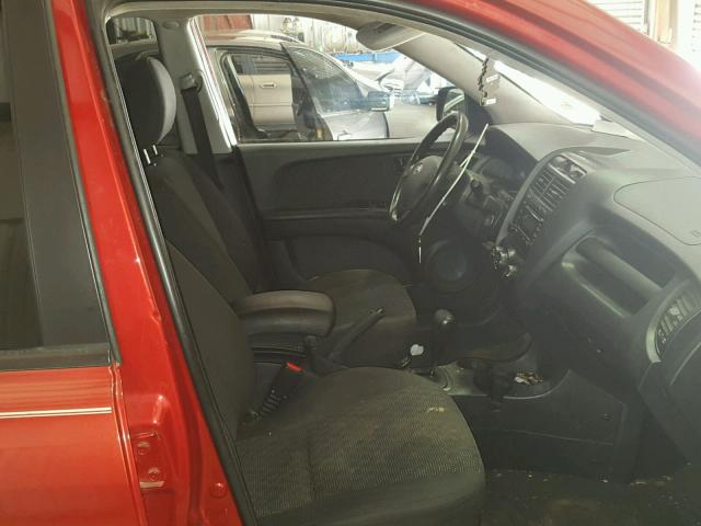 KNDJF724577449557 - 2007 KIA SPORTAGE L RED photo 5