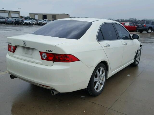 JH4CL96835C013173 - 2005 ACURA TSX WHITE photo 4