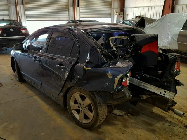 2HGFA16649H508409 - 2009 HONDA CIVIC BLUE photo 3