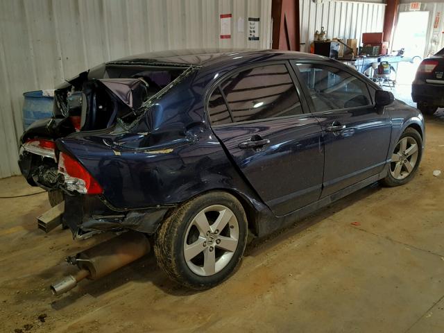 2HGFA16649H508409 - 2009 HONDA CIVIC BLUE photo 4