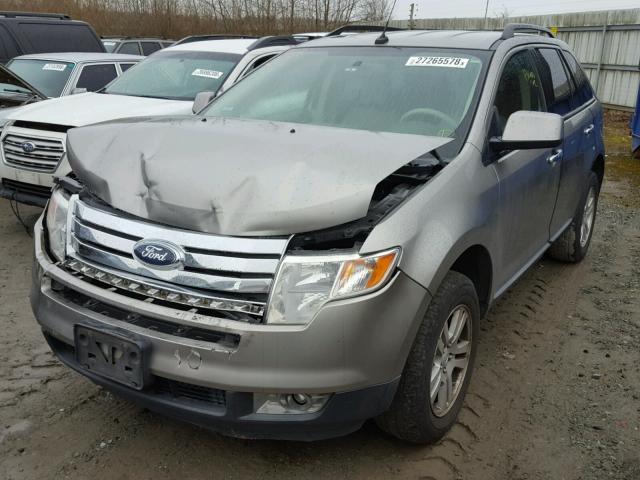 2FMDK48C28BA30902 - 2008 FORD EDGE SEL SILVER photo 2