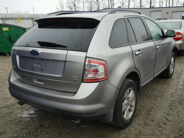 2FMDK48C28BA30902 - 2008 FORD EDGE SEL SILVER photo 4