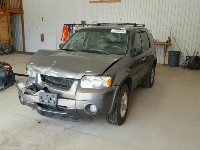 1FMYU96H66KC55365 - 2006 FORD ESCAPE HEV GRAY photo 2