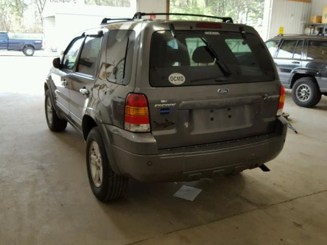 1FMYU96H66KC55365 - 2006 FORD ESCAPE HEV GRAY photo 3