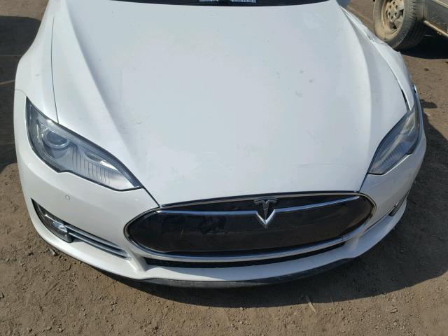 5YJSA1H1XEFP33481 - 2014 TESLA MODEL S WHITE photo 7