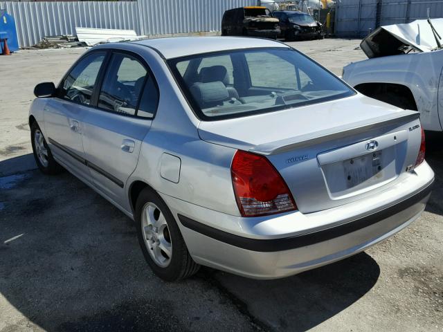 KMHDN46D34U795589 - 2004 HYUNDAI ELANTRA GL SILVER photo 3